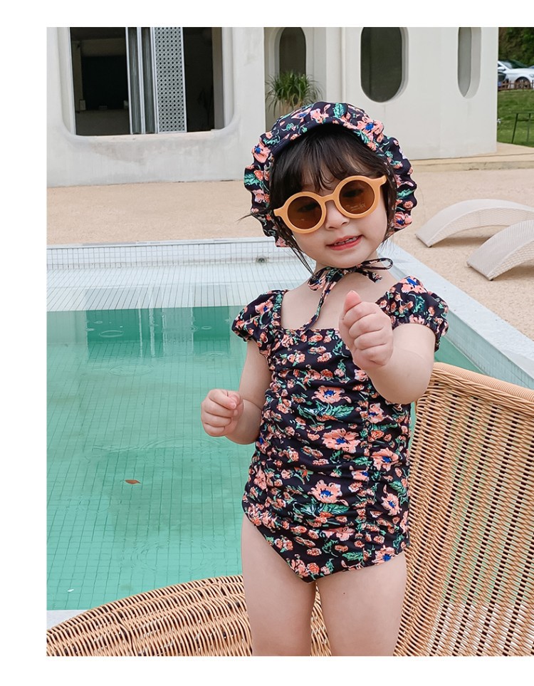 Swimsuit Girl Flower Swimwear